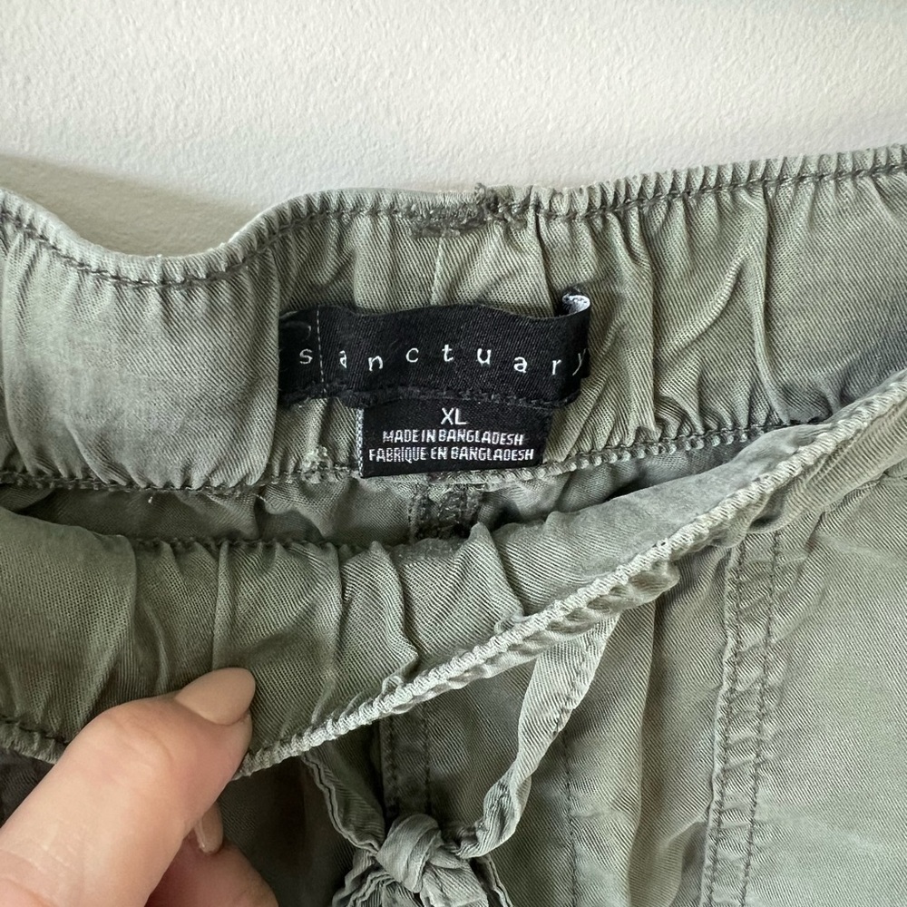 Sanctuary women’s green pull on joggers size xl - Picture 3 of 6